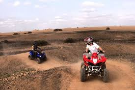 Quad dans le désert
